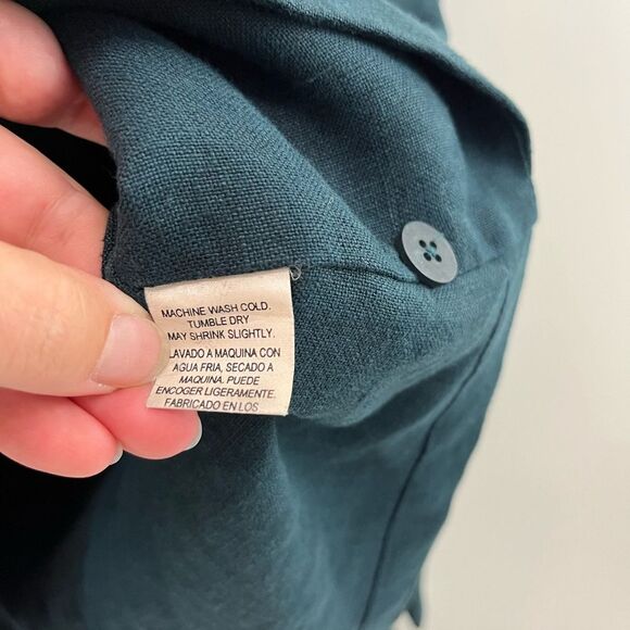 Eileen Fisher 100% Linen Skirt & Blazer Top Set Large - Picture 8 of 16